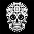 Vector Mexican Skull with Patterns