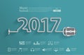 Vector microphone creative design new year 2017