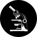 Vector microscope icon