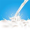 Vector Milk Splash