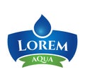 Vector Mineral Bottled Spring water logo design