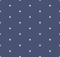 Vector minimal abstract geometric seamless pattern with small stars. Deep blue Royalty Free Stock Photo