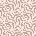 Vector minimal animal print, tiger zebra skin texture seamless pattern