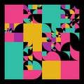 Vector minimal covers procedural design. Futuristic minimalistic layout. Conceptual generative background. Journal or