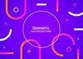 Vector minimal geometric motion background. Digital gradient layout design