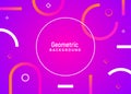 Vector minimal geometric motion background. Digital gradient layout design