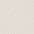 Vector minimal geometric texture. Simple seamless pattern with linear diamonds Royalty Free Stock Photo