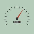 Vector minimal illustration of speedometer gauges