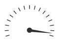 Vector minimal illustration of speedometer gauges Royalty Free Stock Photo