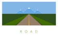 Vector Minimal Poster: Road