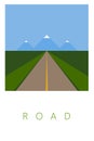 Vector Minimal Poster: Road