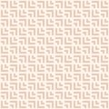 Vector minimal seamless geometric pattern. Modern abstract beige background, geo ornament Royalty Free Stock Photo
