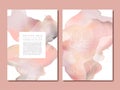 Vector Minimal Watercolor Effect Abstract Graphic Elements Template for Invitation, Business, Anniversary Card, Advertisement or