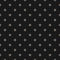 Vector minimalist background. Subtle monochrome geometric seamless pattern. Dark minimal design for decor, cover