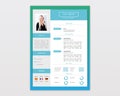 Vector Minimalist Cv / Resume template design