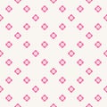 Vector minimalist floral seamless pattern. Pink and white geometric texture Royalty Free Stock Photo