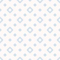 Vector minimalist geometric seamless pattern. Blue and white winter background Royalty Free Stock Photo