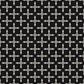 Vector minimalist geometric seamless pattern with small circles, crosses, dots Royalty Free Stock Photo