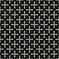 Vector minimalist geometric seamless pattern with small circles, crosses, dots