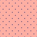 Vector minimalist geometric seamless pattern with small crosses. Blue and pink Royalty Free Stock Photo