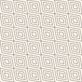 Vector minimalist geometric texture. Monochrome seamless pattern with diamonds Royalty Free Stock Photo