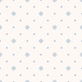 Vector minimalist geometric texture. Subtle abstract light blue seamless pattern Royalty Free Stock Photo