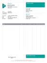 Vector minimalist invoice