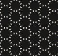 Vector minimalist monochrome seamless pattern with delicate grid, mesh, lattice Royalty Free Stock Photo