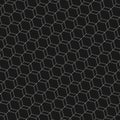 Vector minimalist seamless pattern. Abstract linear black and white background, diagonal endless lattice Royalty Free Stock Photo