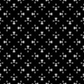 Vector minimalist seamless pattern, black & white shapes Royalty Free Stock Photo