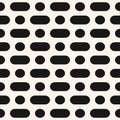 Vector minimalist seamless pattern. Simple abstract dotted geometric background Royalty Free Stock Photo