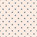 Vector minimalist seamless pattern. Simple abstract dotted geometric texture Royalty Free Stock Photo