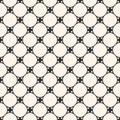 Vector minimalist seamless pattern, subtle dark geometric texture, circular grid Royalty Free Stock Photo