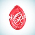 Vector minimalistic Happy Easter card / poster