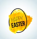 Vector minimalistic Happy Easter card / poster