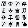 Vector Mining icon set