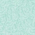 Vector mint green floral texture seamless pattern
