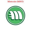 Vector Mintcoin MINT logo Royalty Free Stock Photo