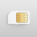 Vector Mobile Cellular Phone Sim Card Chip Royalty Free Stock Photo