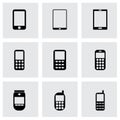 Vector mobile phone icon set Royalty Free Stock Photo