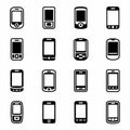 Vector Mobile phone icon set Royalty Free Stock Photo