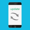 Vector of mobile phone update