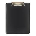 Black clipboard isolated on white background. Royalty Free Stock Photo