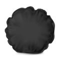 Black Pillow Round