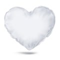 Vector. Mock Up. White Pillow Heart