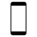 Vector, mockup phone matte black color on white background