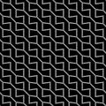 Vector modern abstract geometry dashed pattern. black and white seamless geometric background