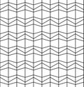 Vector modern abstract geometry grid pattern. black and white seamless geometric background Royalty Free Stock Photo