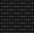 Vector modern abstract geometry grid pattern. black and white seamless geometric background Royalty Free Stock Photo