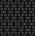 Vector modern abstract geometry grid pattern. black and white seamless geometric background Royalty Free Stock Photo